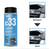 ស្ព្រៃយ៏ថែទាំរថយន្ត BIZOL Cockpit Clean+ c33 ការពារនិងសំអាតលើផ្ទៃតាប្លូនិងប្លាស្ទិកខាងក្នុងរថយន្ត - Technical Spray